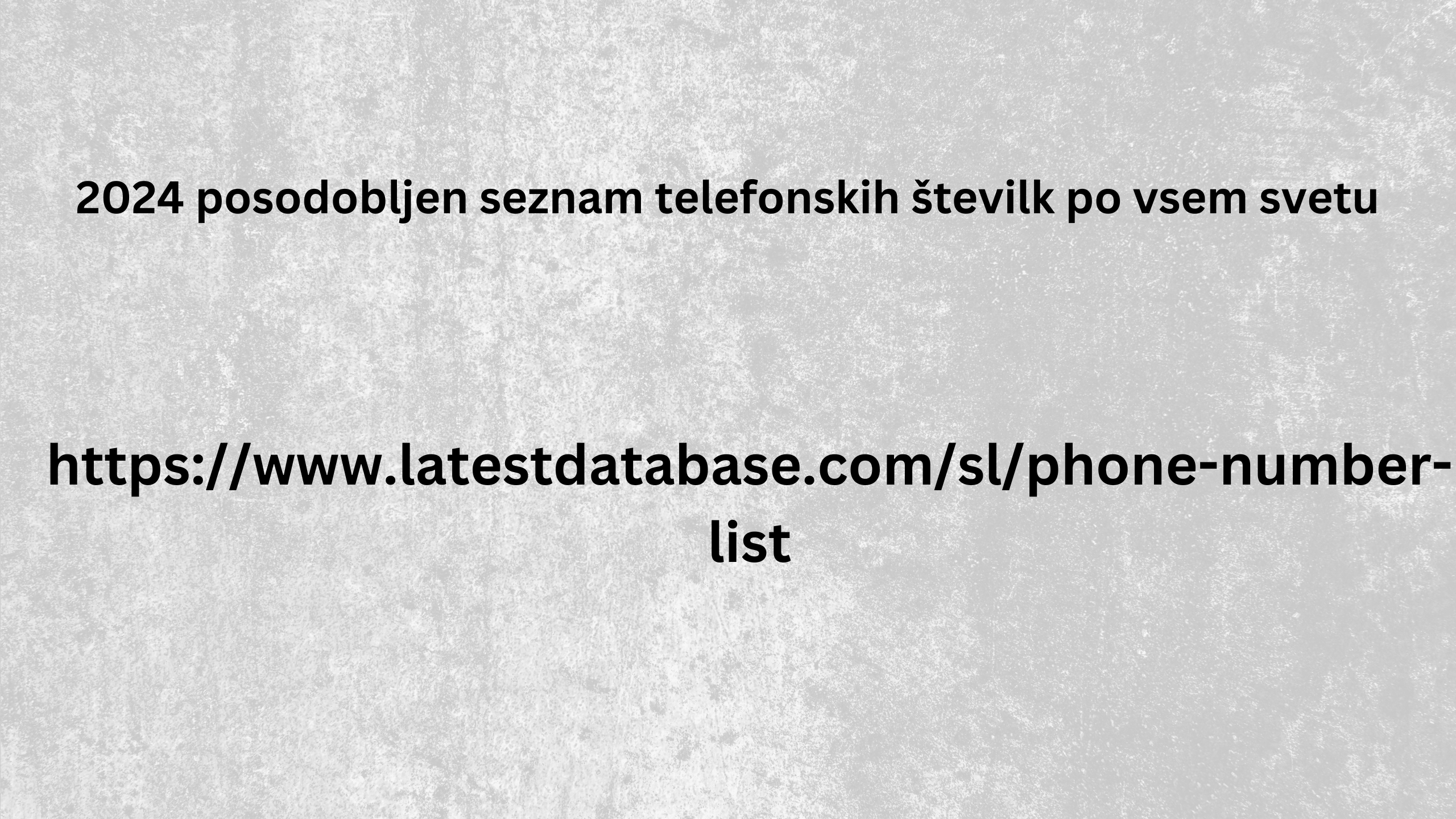 2024 posodobljen seznam telefonskih številk po vsem svetu