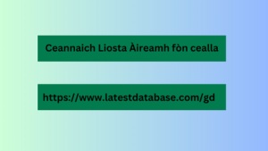 Ceannaich Liosta Àireamh fòn cealla