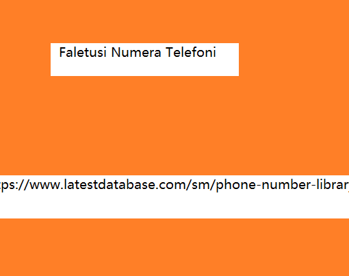 Faletusi Numera Telefoni