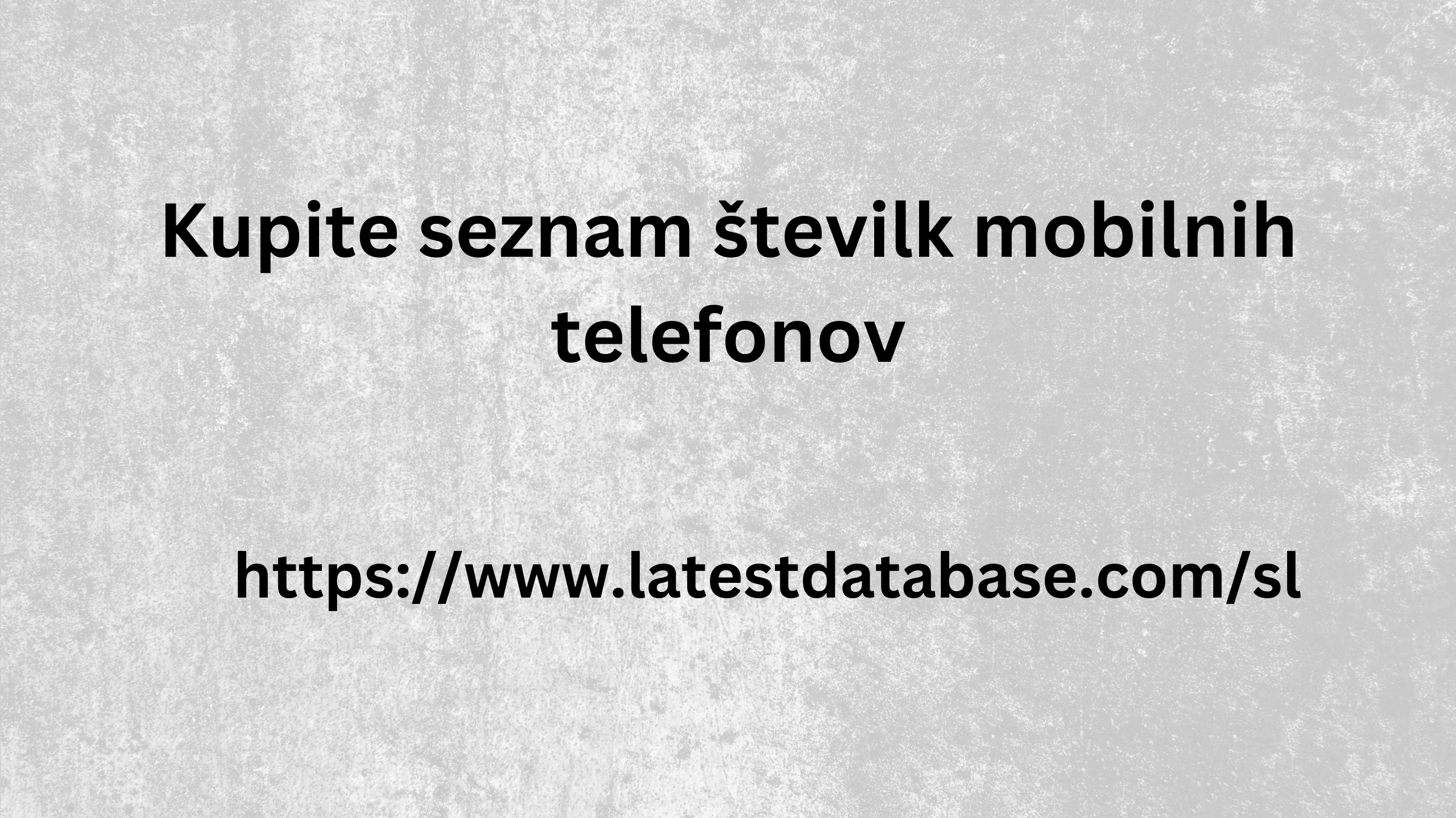 Kupite seznam številk mobilnih telefonov