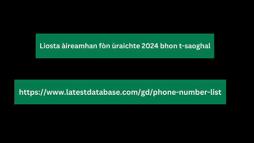 Liosta àireamhan fòn ùraichte 2024 bhon t-saoghal