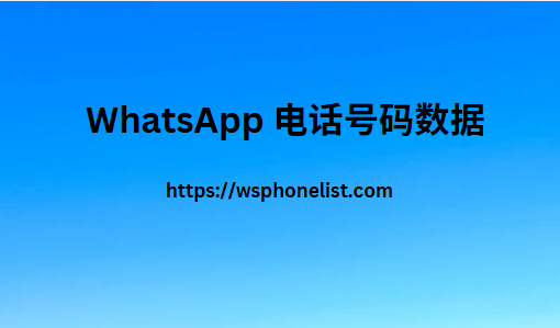 WhatsApp 电话号码数据