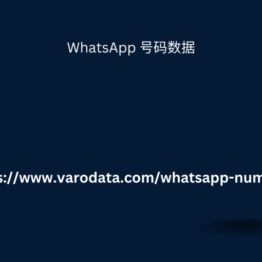 WhatsApp 号码数据