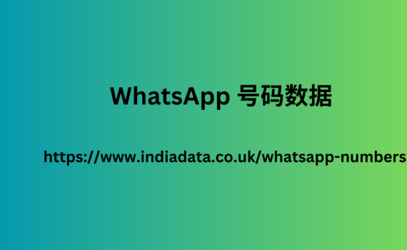 WhatsApp 号码数据