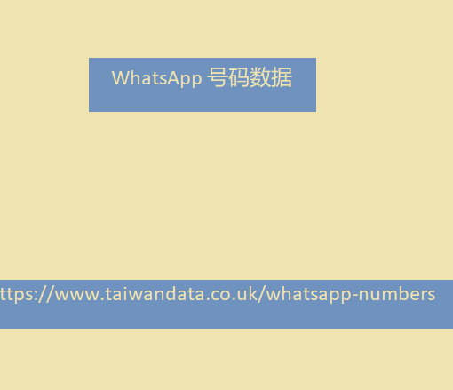 WhatsApp 号码数据