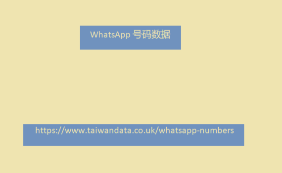 WhatsApp 号码数据